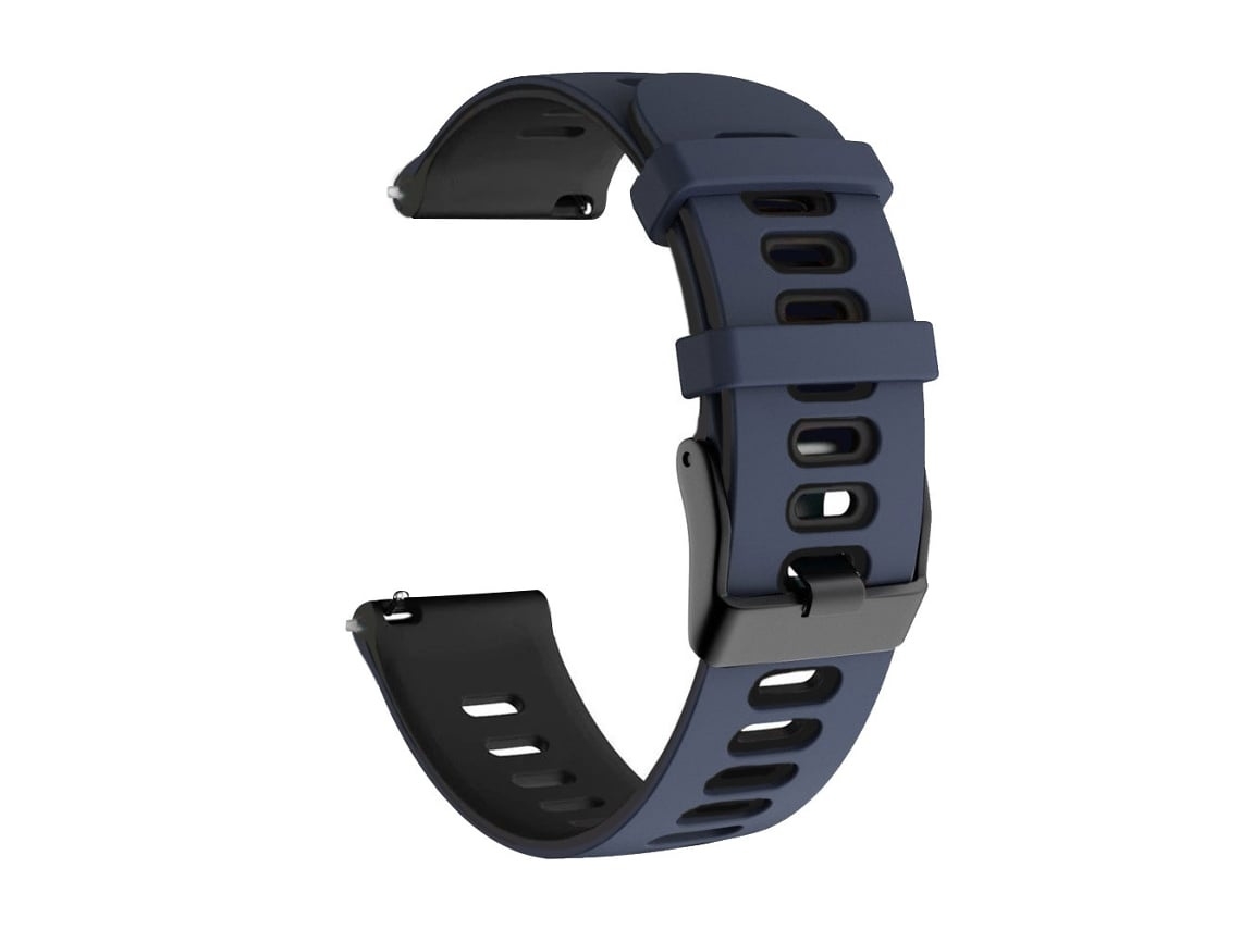 Pulseira De Relógio Lurelia Em Silicone Bicolor De 20 Mm Para Huawei Watch Gt 3 42 Mm Azul E Preto