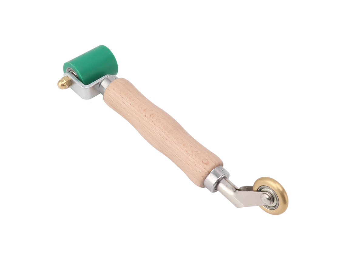 Rolo de silicone Firstx para costura, 40 mm, com borda de madeira, para soldagem de PVC, TPO e EPDM.