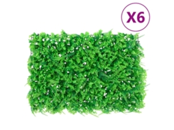 vidaxl Vedação De Folhas De Feto Artificiais 6 Pcs 40x60 Cm Verde