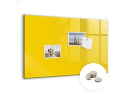 Quadro Magnético Amarelo Claro Para O Escritório Espelharte (60x40 Cm)