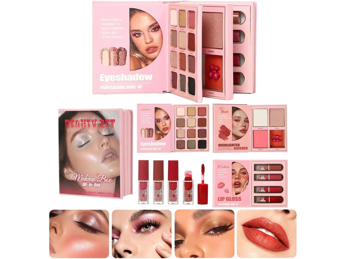 Paleta De Maquiagem Dobrável Com 3 Camadas De Blush De Longa Duração - Make