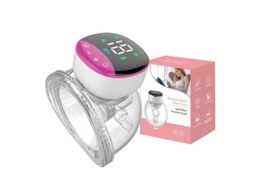 Bomba De Leite Elétrica Rosa Escuro Wearable Alta Potência Suave Anti-refluxo Fácil Higienização Uso Diário Viagens