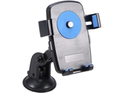 Suporte Giratório 360° Para Celular No Carro Com Ventosa Para Smartphones, Preto E Azul.