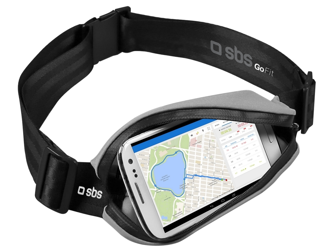 Cinto Desportivo SBS Slim Universal Cinzento