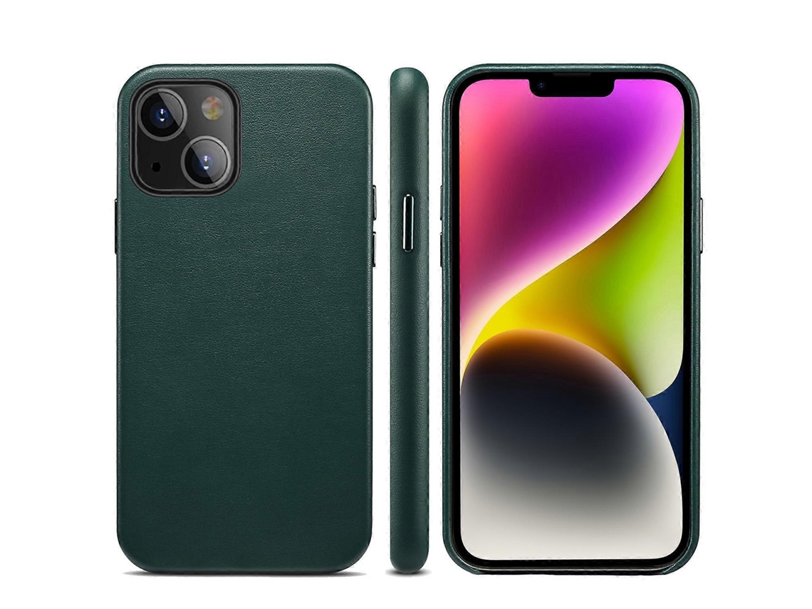 Lurelia Capa Iphone 14 Couro Pu Antichoque Textura Cordeiro