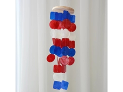Artwork Capiz Garden Wind Chimes Com Branco Frio Tamanho Único Slowmoose