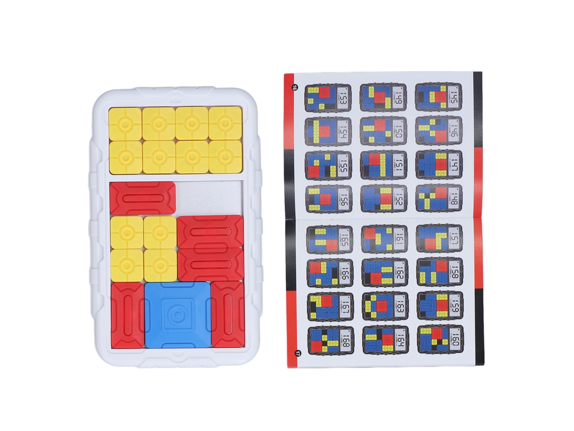 Tabuleiro De Quebra-cabeça Deslizante Para Crianças Desenvolve Pensamento Lógico Brinquedo Portátil Branco