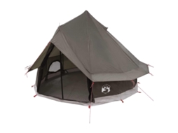 Conjunto 1 Barraca Tipi Vidaxl Castanho Poliéster (250 X 250 Cm)