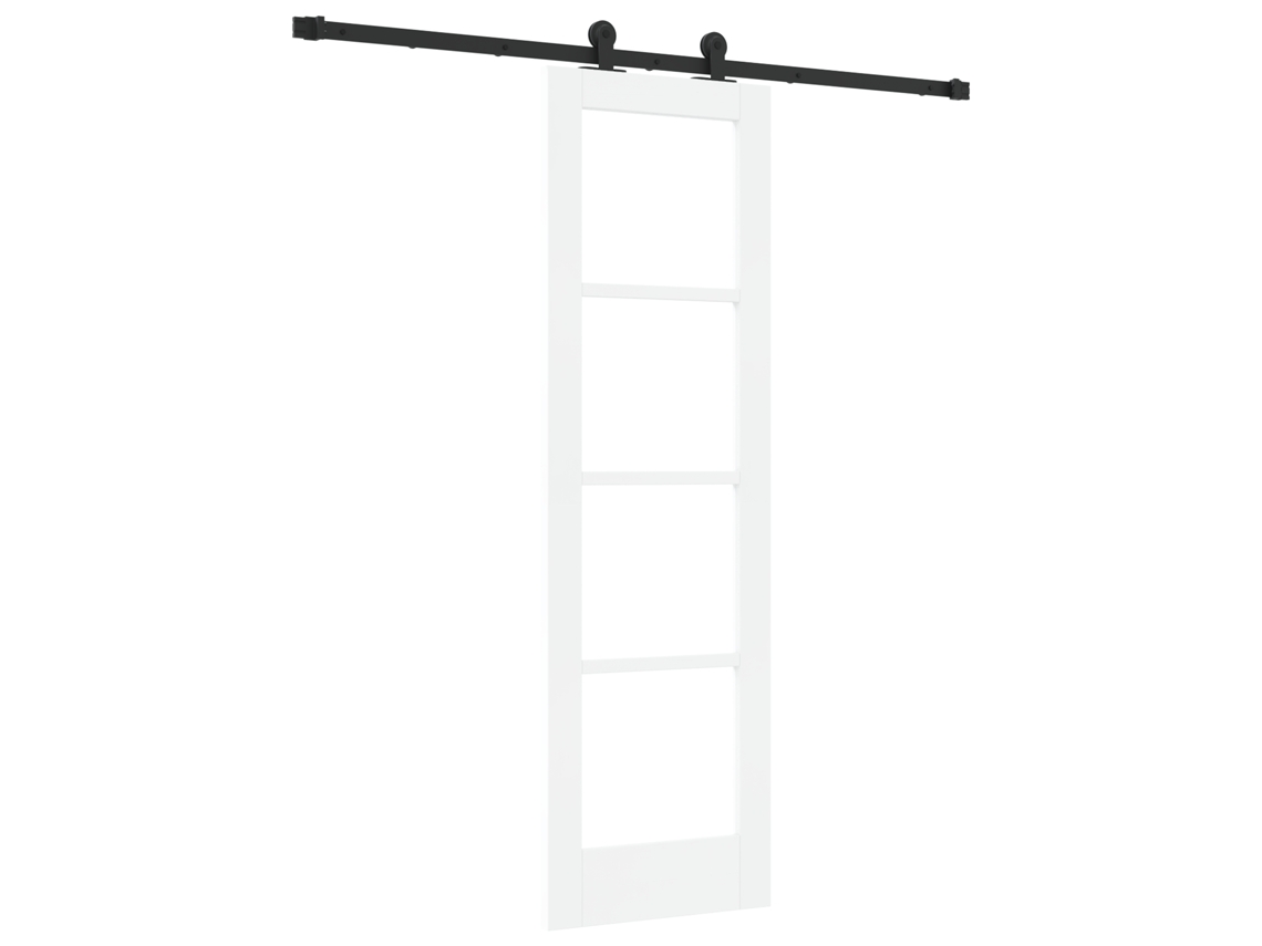 Conjunto 1 Porta Moderna Vidaxl Branco Madeira De Pinho Maciça (61 X 198,5 Cm)