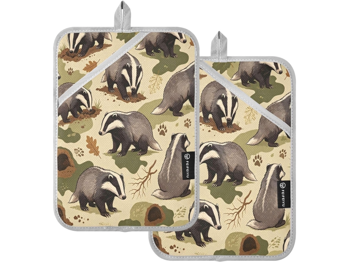 Civet Conjunto De 2-suportes Acolchoados Camuflados