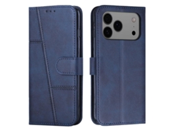 Capa Para Iphone 17 Pro Max Em Couro De Bezerro Com Fivela