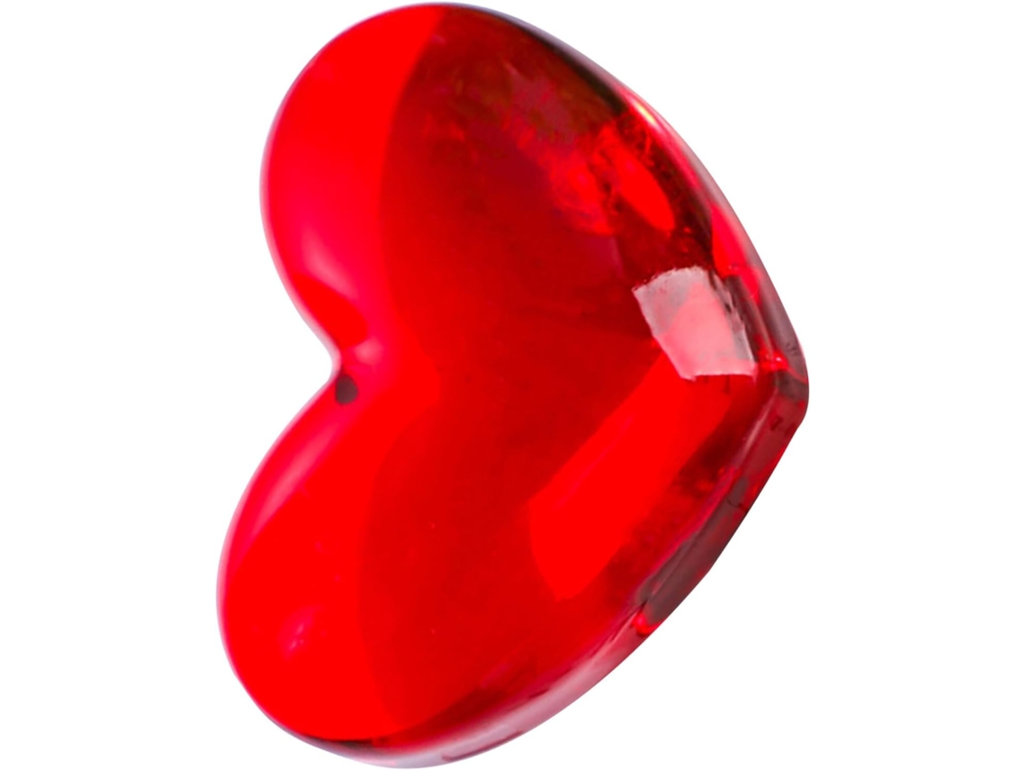Pisapapeles GOKOCO en forma de corazón de cristal rojo, decoración romántica para la mesa.