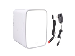 Refrigerador De Cosméticos Laxiscreed Com Luz Led De Espelho E Compartimento Removível Para Beleza