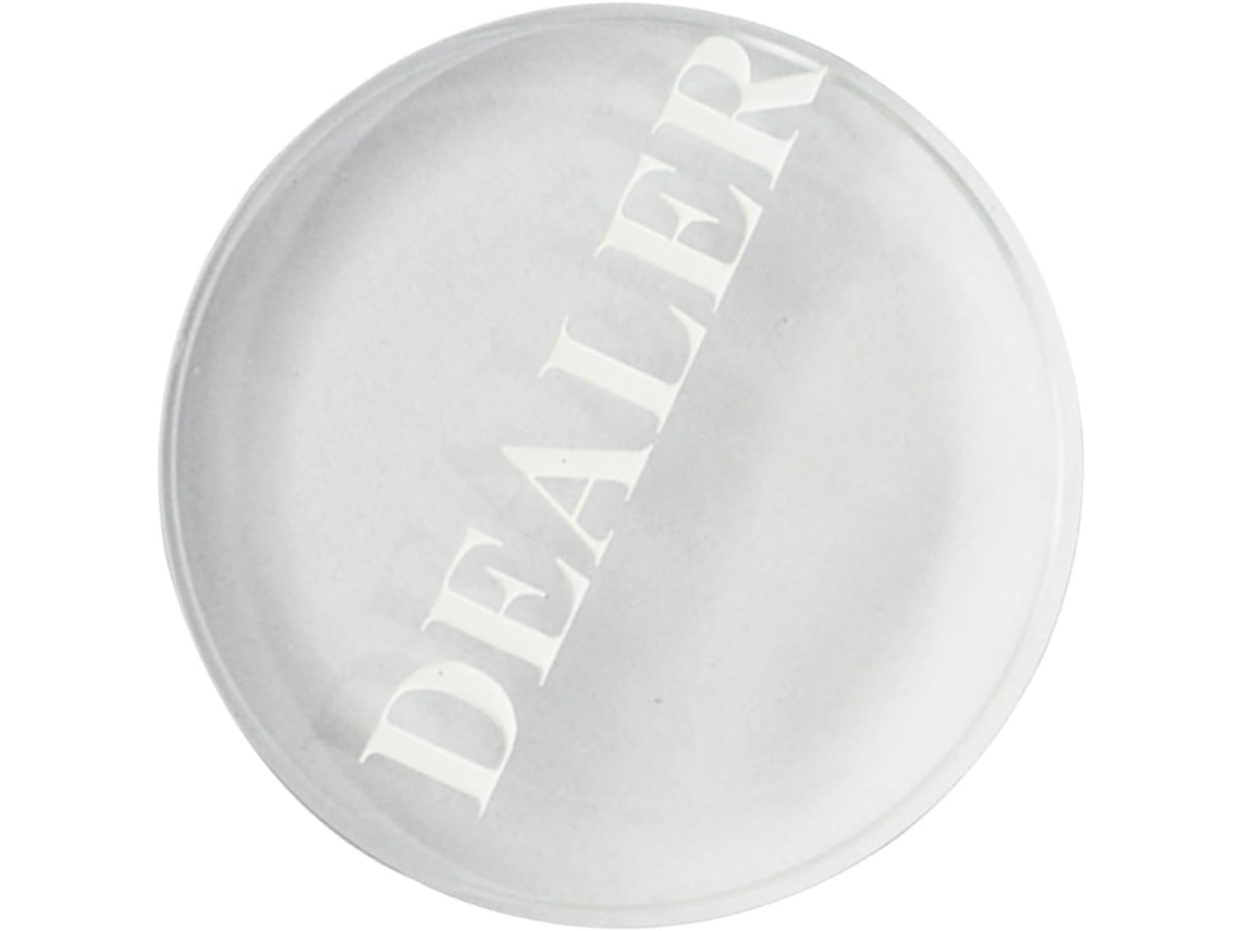 Botão De Dealer De Poker Profissional, Compacto, Transparente E Resistente