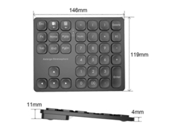 Teclado Numérico Sem Fio De 36 Teclas, Teclado Numérico Portátil Ly Ebike