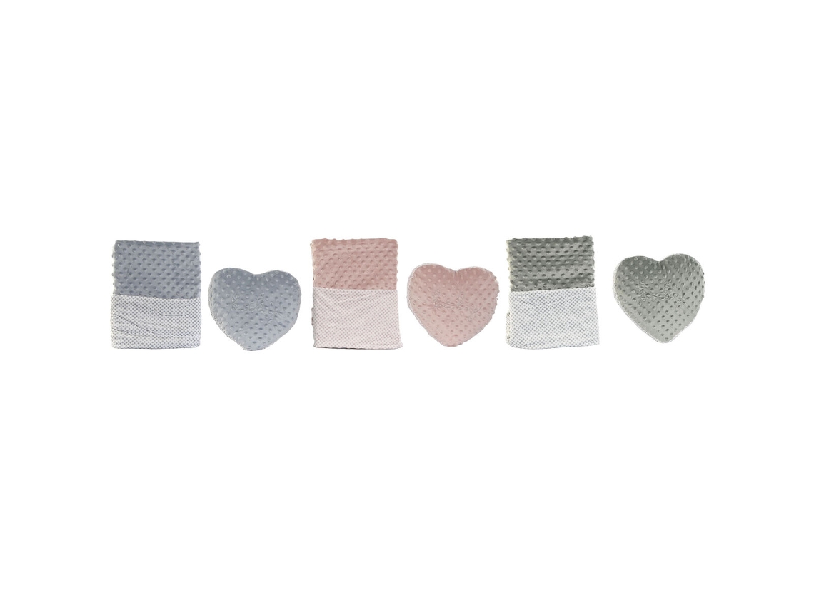 Conjunto de Presente para Bebé HOME ESPRIT Azul Verde Cor de Rosa Poliéster 3 Unidades