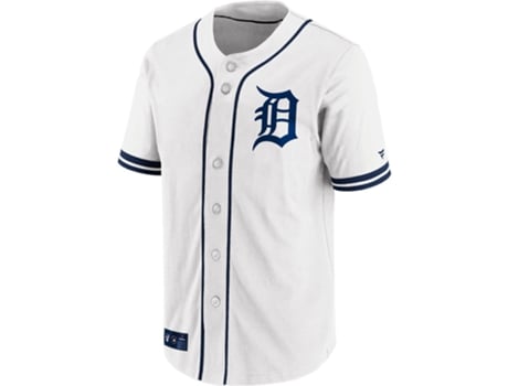 Camiseta de Manga Curta Detroit Tigers Franchise Poly Branco Sfanatics