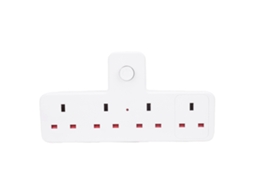Laxiscreed Extensão Multifuncional Com 4 Tomadas E 2500w Para Uso Doméstico