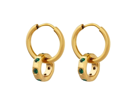 Brincos de Argolas Banhados a Ouro 18K Me Dê Cores
