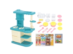 Business conjunto de Brinquedo de Cozinha para Crianças 51 Peças com Forno e Pia Interativo para Bebês Meninos e Meninas
