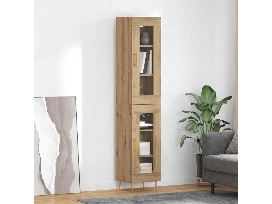 Vidaxl Buffê 2 Unid. Carvalho Artesanal 34,5 X 34 X 180 Cm