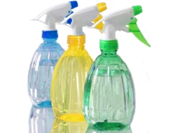Conjunto de 3 Frascos Spray Vazios e Recarregáveis de 500ml, de Plástico Reutilizáveis para Jardinagem, Casa e Cabeleireiro AQUAFORGE
