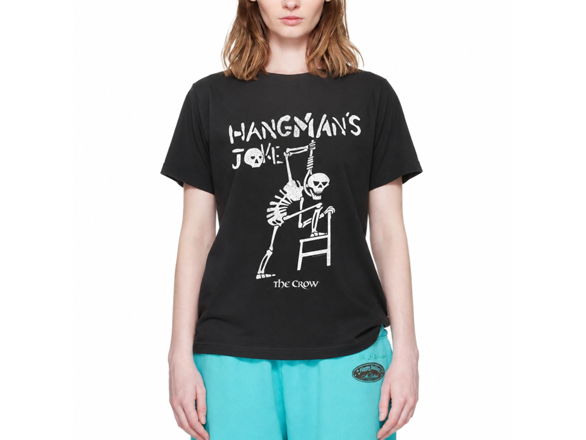 Rockinstone The Crow Movie Hangmans Joke Black Adult T-shirt Size:m