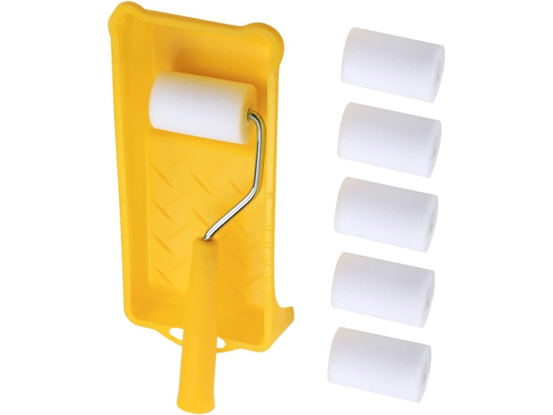 Conjunto De 8 Rolos Pintura Pequenos 5 Cm (2 Polegadas)| Design Troca Rápida