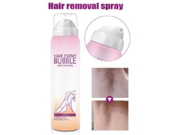 Creme depilatório em spray 98ml, espuma indolor para remover pelos do corpo, virilha e pernas.