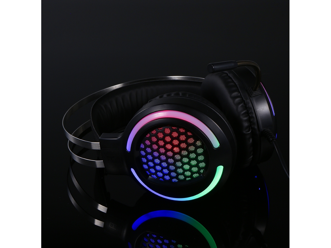 Fone Gamer LAXISCREED Rgb com Microfone 360°