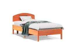 Bed Frame, Bed Frames Vidaxl Marrom Madeira De Pinho (75 X 190 Cm)