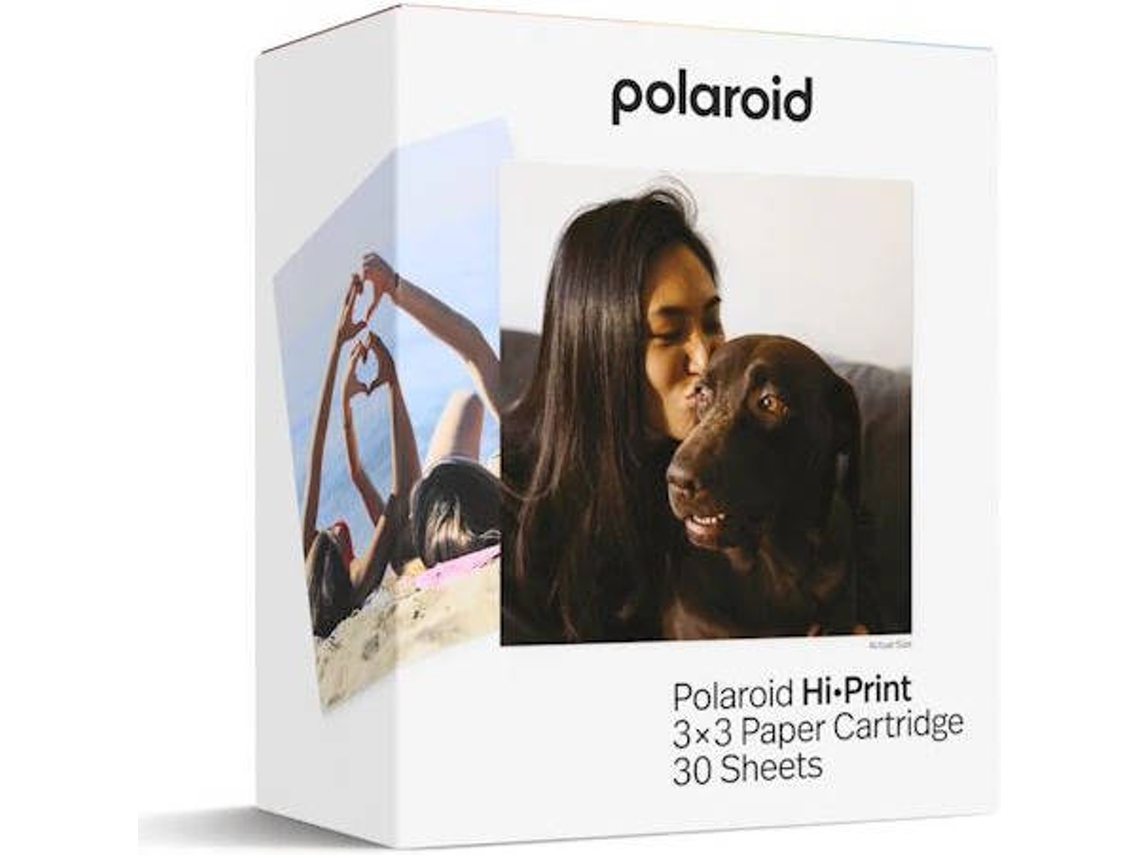 Cartucho para Impressora Polaroid Hiprint 3x3 Adesivo (30 Folhas)