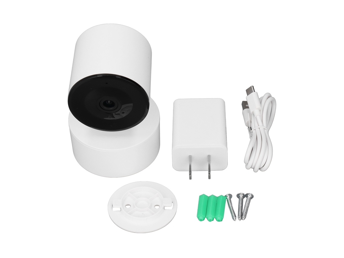 Câmera de Segurança WiFi 2.4G para Interior 1296P com Visão Noturna Infravermelha e Intercomunicação com S/MARCA