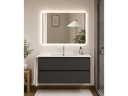 Móvel De Casa De Banho Com Lavatório Origenbath Ibiza Sem Espelho 70x45 Cm Grafite