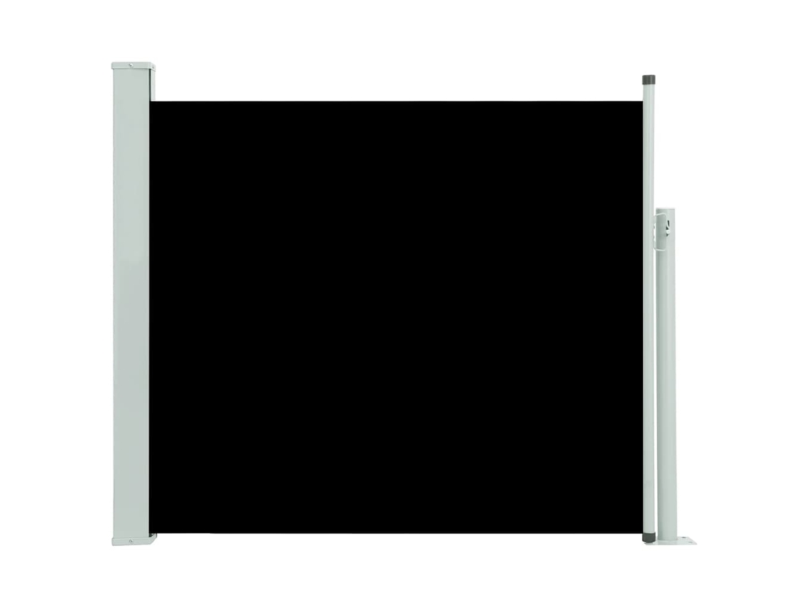 Side Awning, Side Awnings Vidaxl Preto Tecido (100 X 300 Cm)