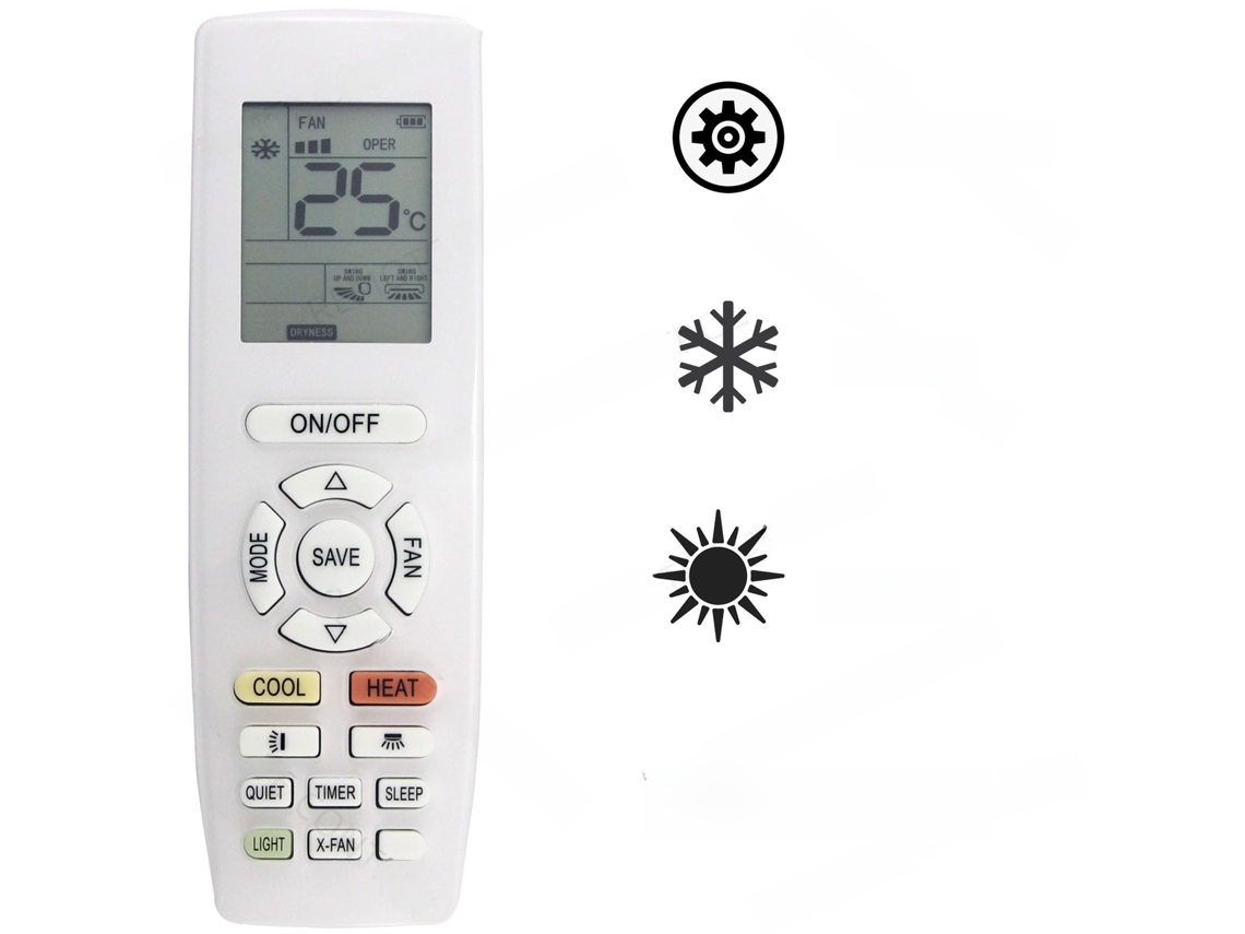 Controle Remoto de Ar Condicionado HENTEN HOME para Tosot Yapof15