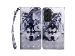 Capa De Celular Em Couro Com Pintura 3d Para Samsung Galaxy S23+ 5g