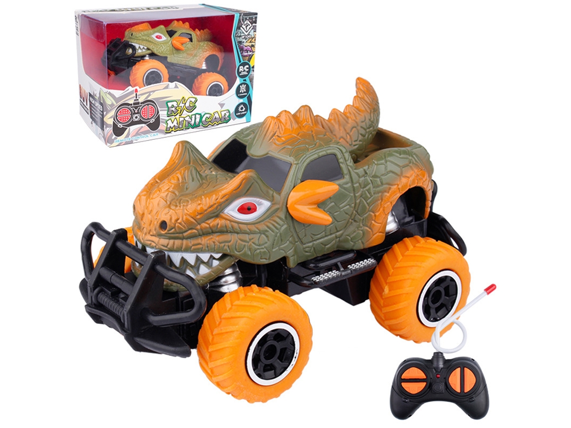 Mali carro de Controle Remoto Mini Dinossauro Monstro Resistente para Crianças com 4 Canais