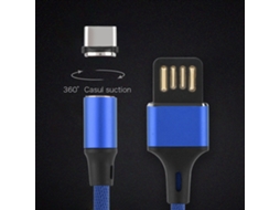 Cabo de Dados Magnético LAXISCREED 1m Azul Type c
