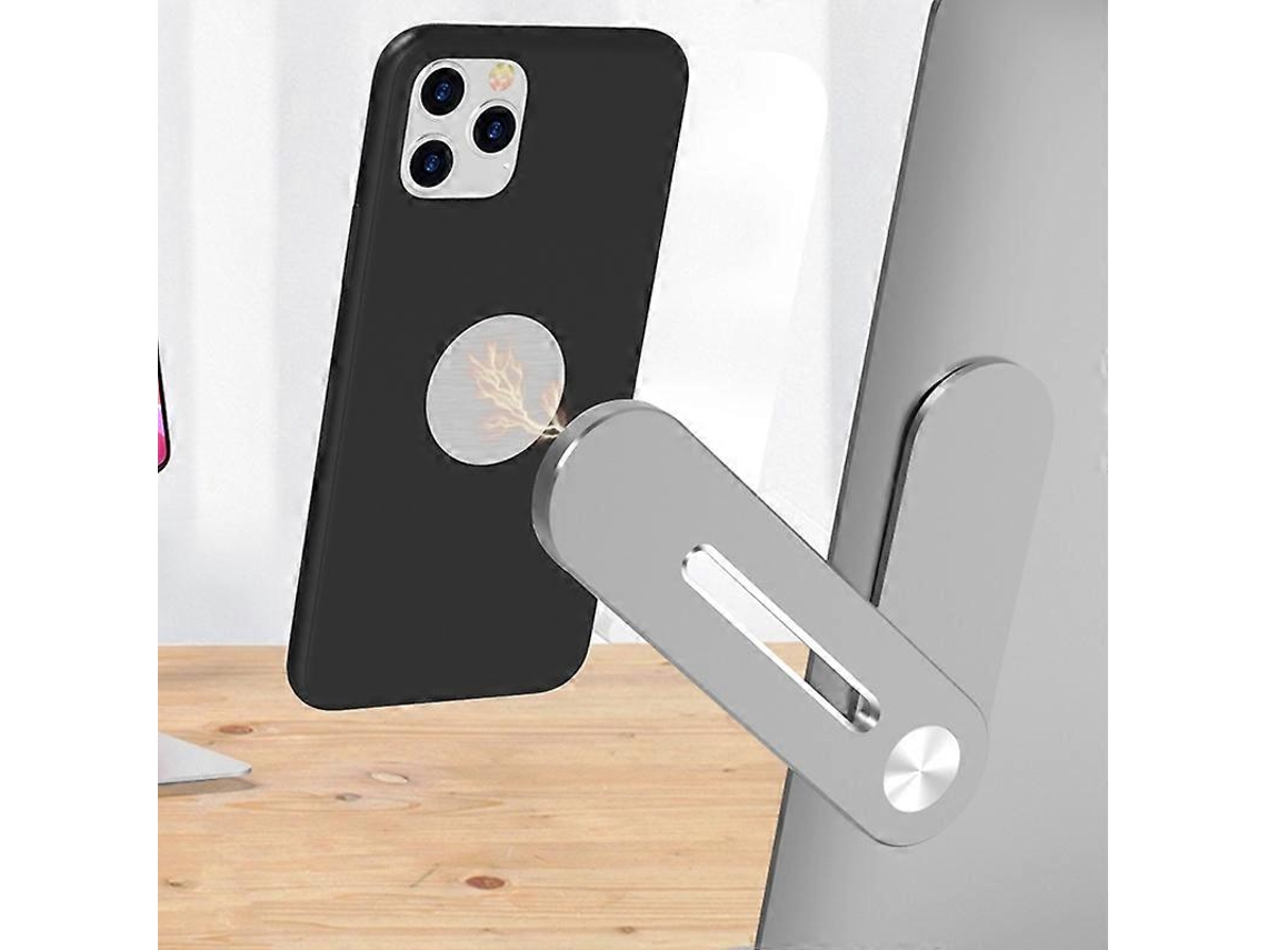 Suporte Magnético Para Celular Em Liga De Alumínio, Compatível Com Notebook Expansível E Colável Universal