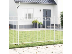 Vidaxl Elemento De Cerca Assen 170 X 150 Cm Aço Branco