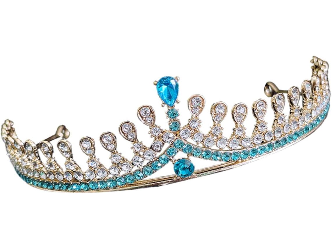 Coroa De Casamento Com Strass, Acessório De Cabelo Elegante Para Festa De Aniversário E