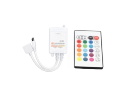 Controlador de luminária LED (Modo Duplo Inteligente com Tuya Voice, Controle por Infravermelho, Wi-Fi e Bluetooth com 24 Teclas)