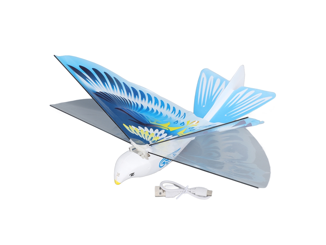 Brinquedo De Pomba Voadora Autônoma Usb Azul 75mah Luz Led Colorida Para Meninos E Meninas