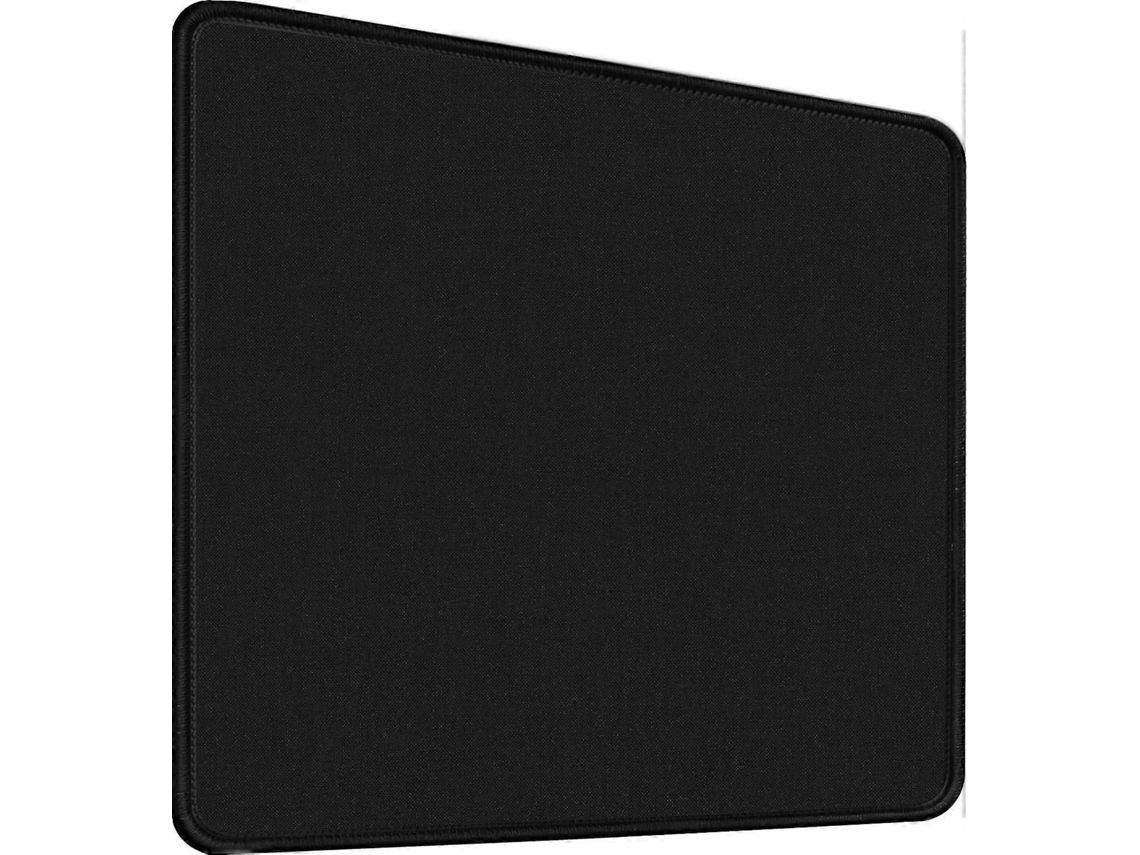 Mousepad Médio Preto Para Mouse Sem Fio, 30 X 25 X 0,3 Cm, Com Borda Costurada, Base De Borracha Antiderrapante. Olysi Shop