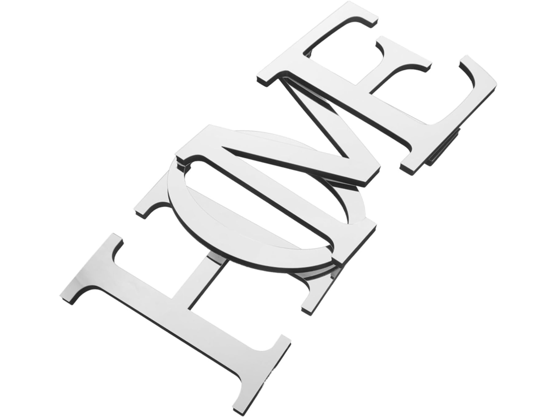Adesivos De Parede Em Acrílico Espelhado Para Casa, Letras Decorativas 3d Para Parede.