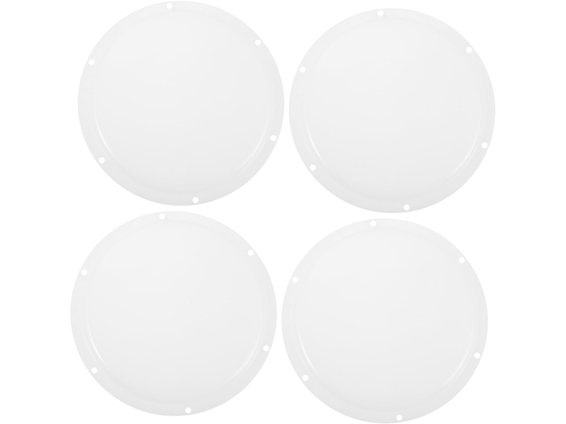 Difusor Antirreflexo Para Luminária Redonda Em Plástico Branco, Conjunto De 4 Peças, Para Cozinhas E Outros Ambientes.