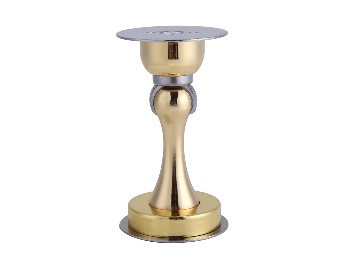Laxiscreed Batente De Porta Em Aço Inox Dourado Escovado Sem Perfuração