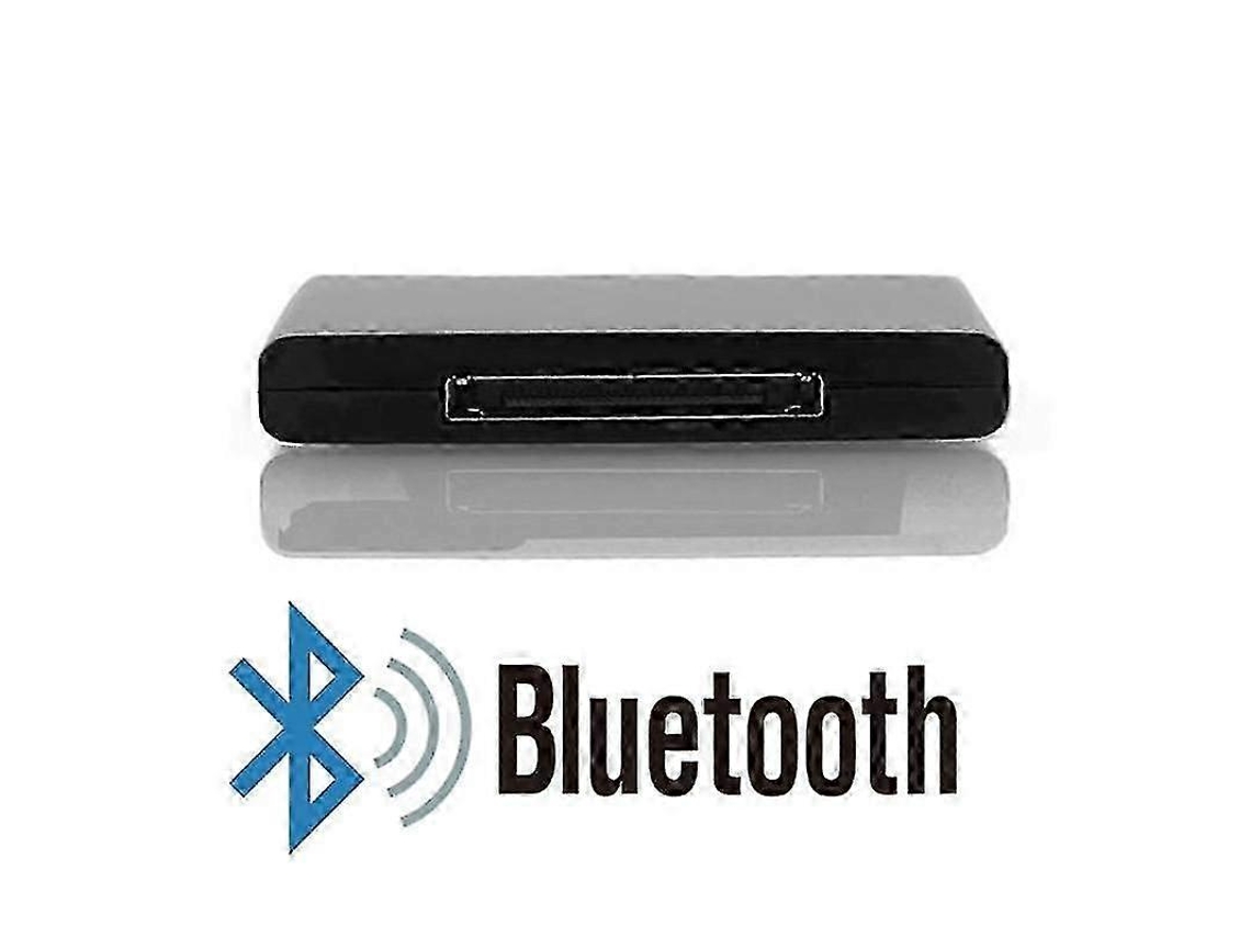 Receptor De Áudio Bluetooth V5.0 A2dp Adaptador Música Sem Fio E Ipod Com Conector 30 Pinos Compatível Iphone