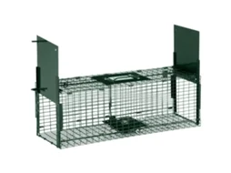 Armadilha para animais com porta gaiola, 60x18x20 cm, verde S/MARCA